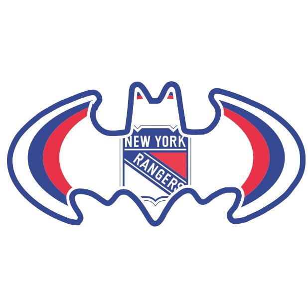 New York Rangers Batman Logo iron on heat transfer